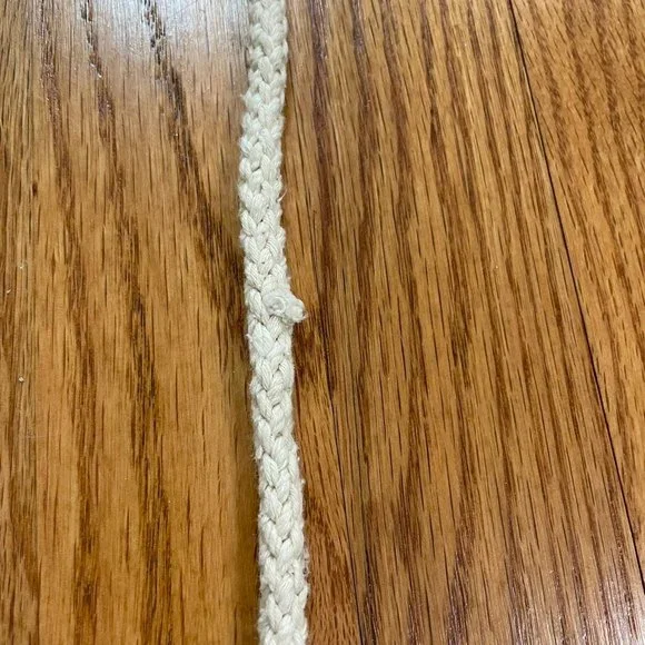 Handmade Y2K white macramé crochet bag purse with wooden beads woven cotton - Picture 10 of 12